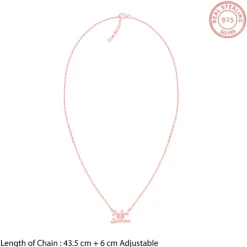 Rose Gold Personalised We Two Pendant