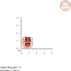 Rose Gold Plain Cocktail Ring (Size 12)