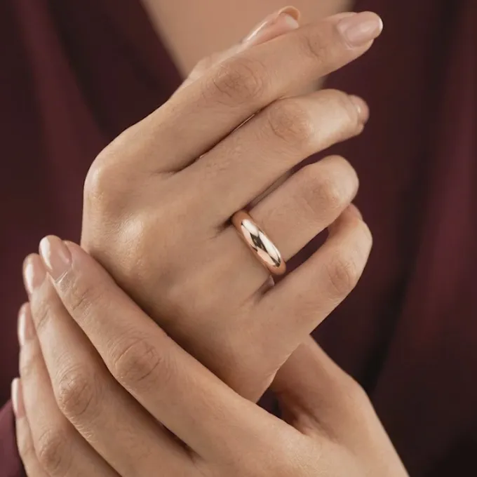 Rose Gold Polished Ring