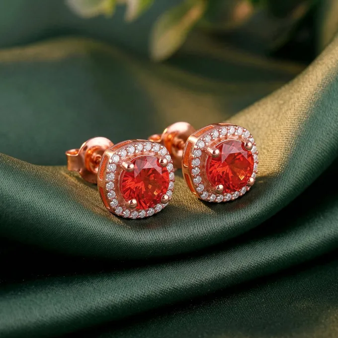 Rose Gold Pranavi Earrings