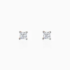 Rose Gold Pretty Solitaire Lab Grown Diamond Studs