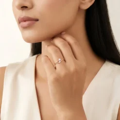 Rose Gold Pretty Tulip Ring (Size 12)