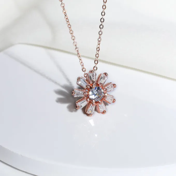 Rose Gold Prince's Pine Floral Set