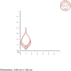 Rose Gold Princess Pendant With Link Chain
