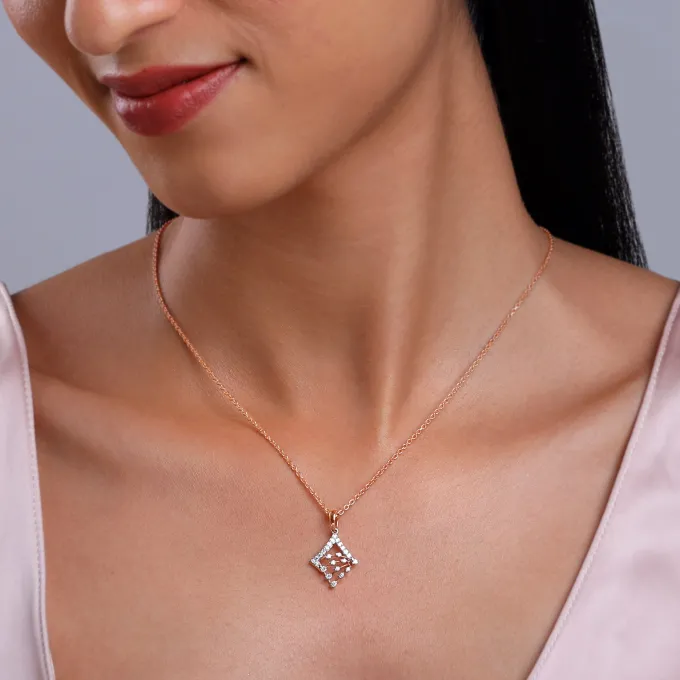 Rose Gold Prodigy Diamond Pendant