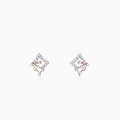 Rose Gold Prodigy Diamond Earrings