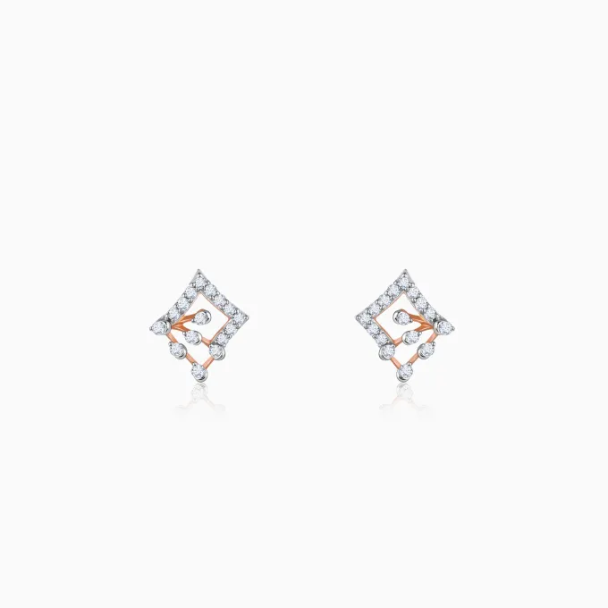Rose Gold Prodigy Diamond Earrings