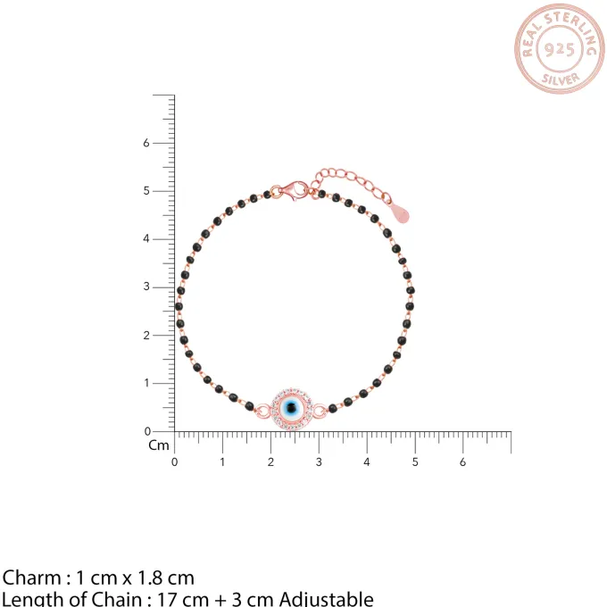 Rose Gold Protected Love Mangalsutra Bracelet