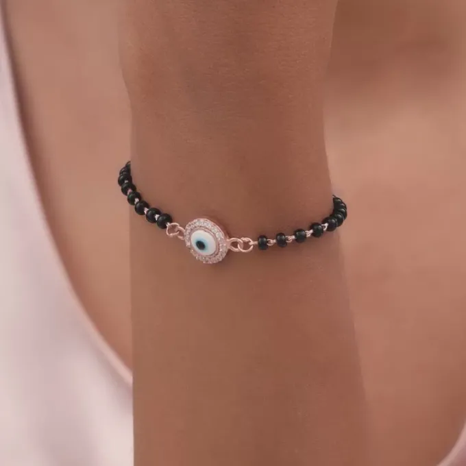 Rose Gold Protected Love Mangalsutra Bracelet