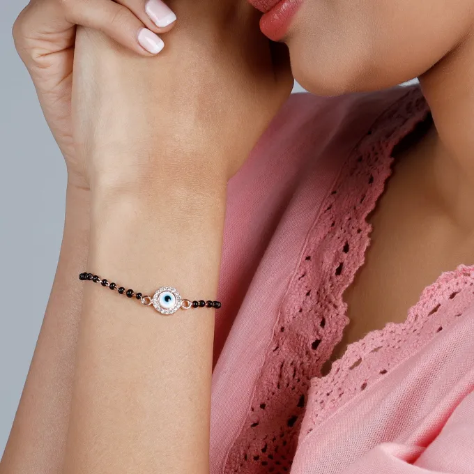Rose Gold Protected Love Mangalsutra Bracelet