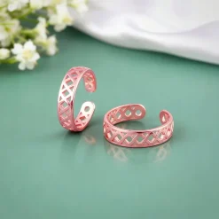 Rose Gold Pruthvi Toe Rings