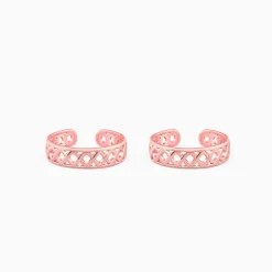 Rose Gold Pruthvi Toe Rings