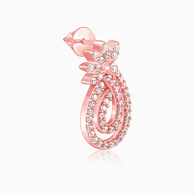 Rose Gold Pure Elegance Earrings