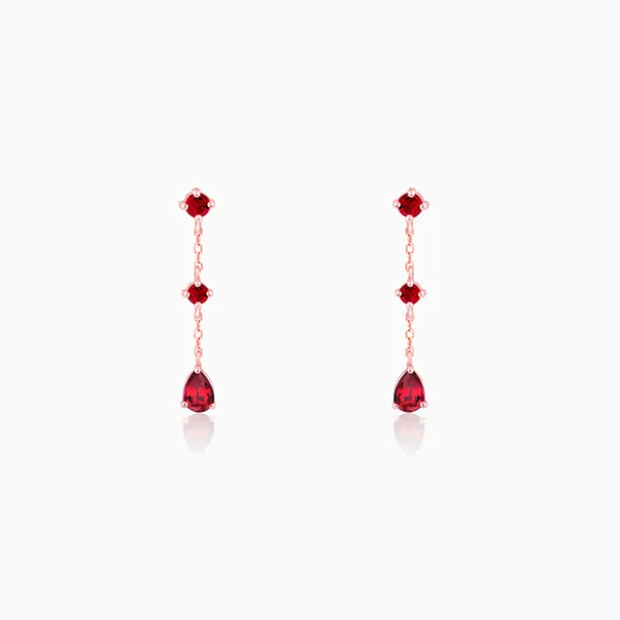 Rose Gold Queen of Love Earrings