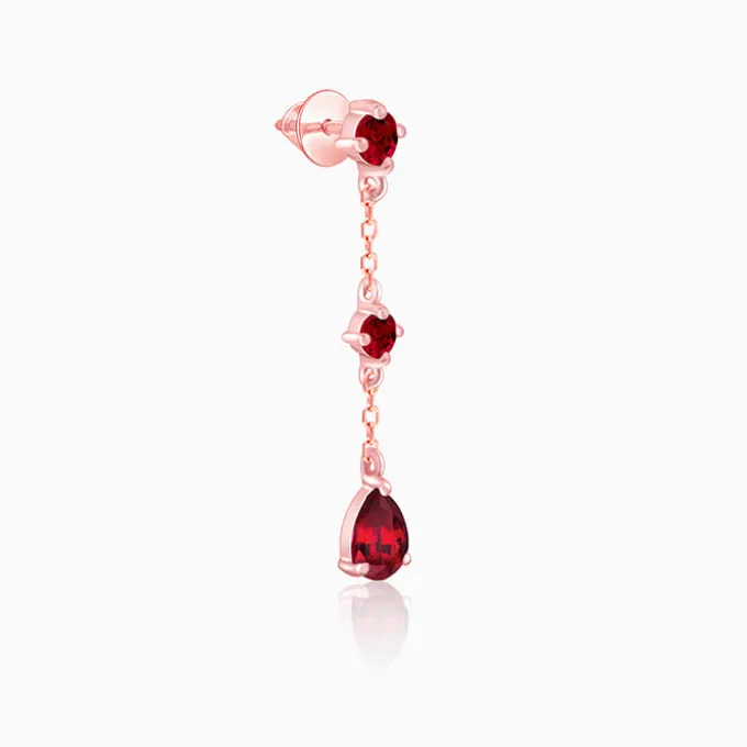 Rose Gold Queen of Love Earrings
