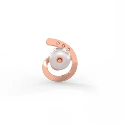 Rose Gold Quoted Diamond Earrings