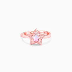 Rose Gold Radiating Star Ring