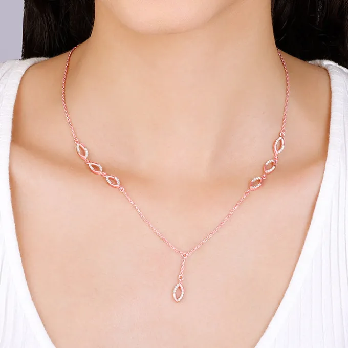 Rose Gold Regal Radiance Necklace