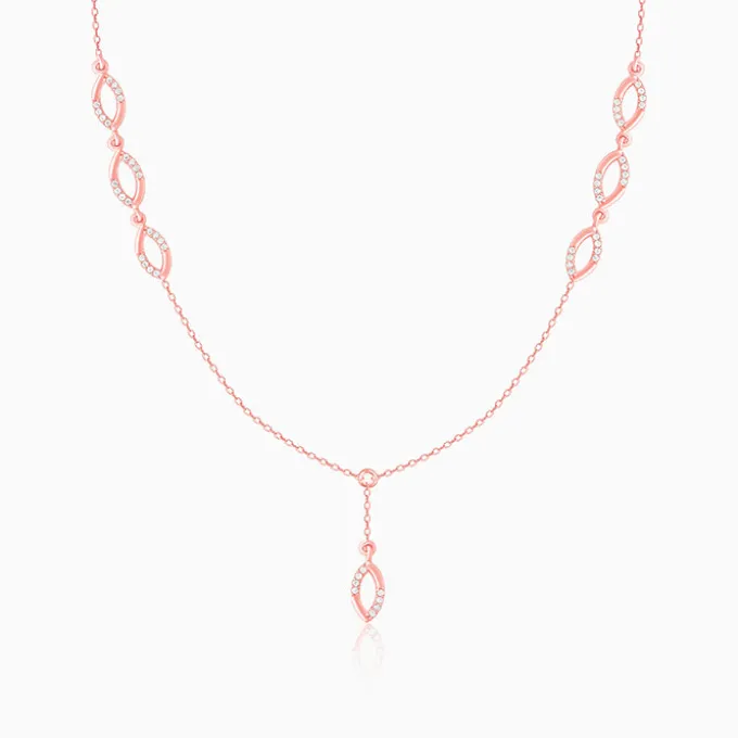 Rose Gold Regal Radiance Necklace