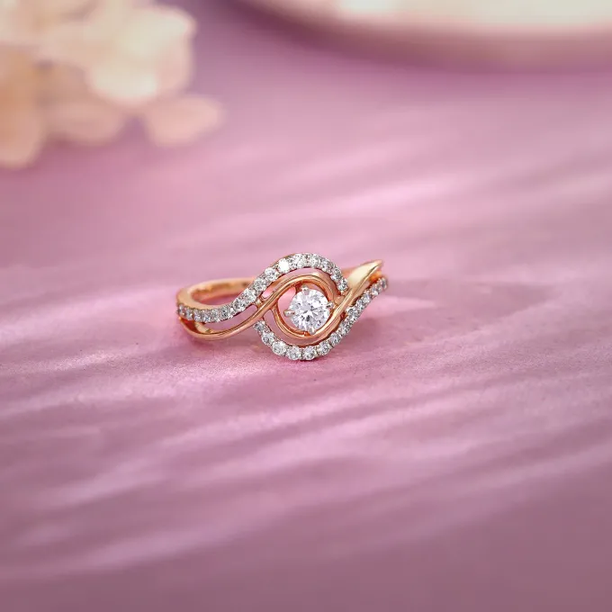 Rose Gold Rhea Solitaire Lab Grown Diamond Ring