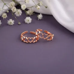Rose Gold Ridam Toe Rings