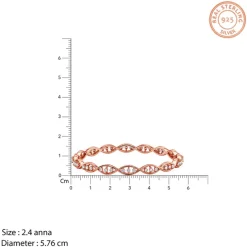 Rose Gold Riverwyn Bangle (Size 2.4)