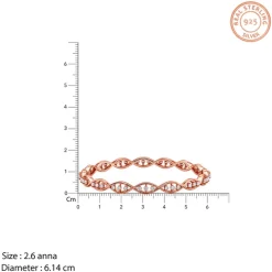 Rose Gold Riverwyn Bangle (Size 2.6)