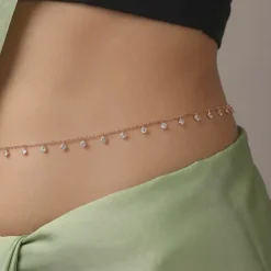 Rose Gold Rosara Gleam Waist Chain