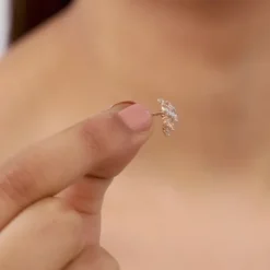 Rose Gold Royal Diamond Stud Earrings