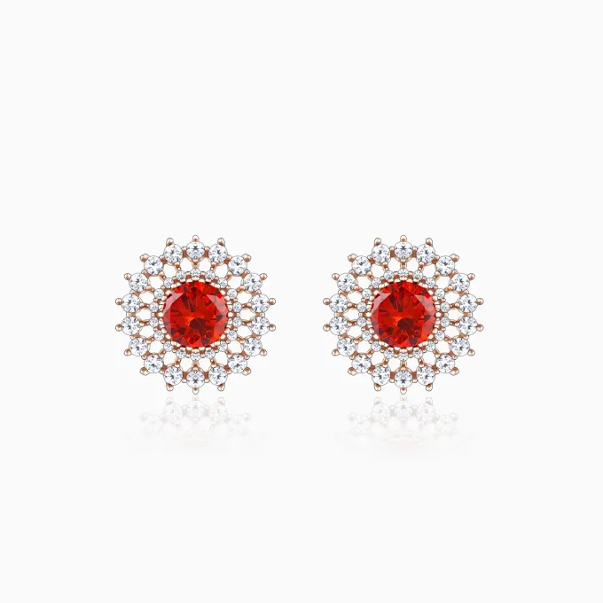 Rose Gold Rukmini Earrings