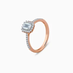 Rose Gold Sanguine Solitaire Lab Grown Diamond Ring