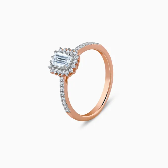 Rose Gold Sanguine Solitaire Lab Grown Diamond Ring