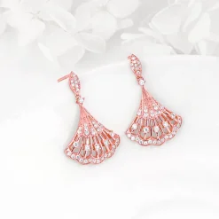 Rose Gold Seashell Earrings