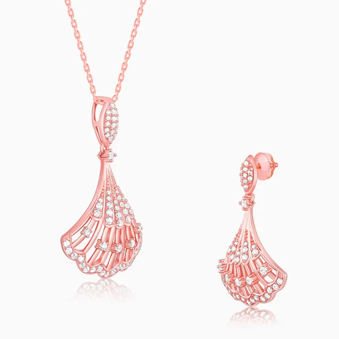 Rose Gold Seashell Set