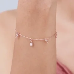 Rose Gold Secure Love Bracelet