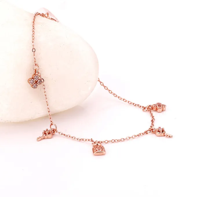 Rose Gold Secure Love Bracelet