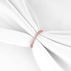 Rose Gold Serenity Line Ring