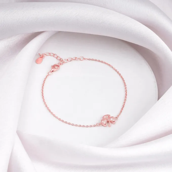 Rose Gold Shamrock Bracelet
