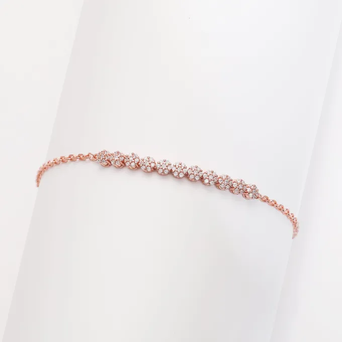 Rose Gold Shimmer Beads Bracelet