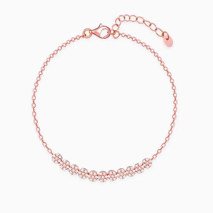 Rose Gold Shimmer Beads Bracelet