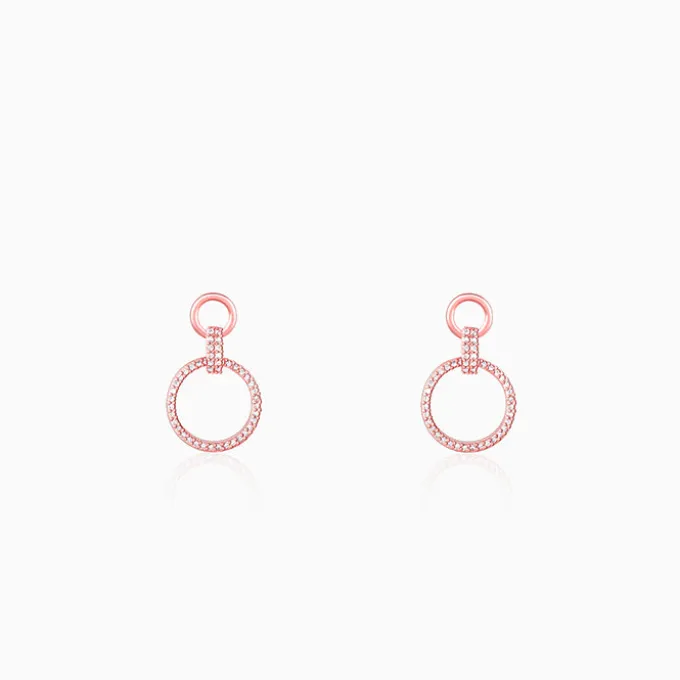 Rose Gold Shiny Drop Earrings