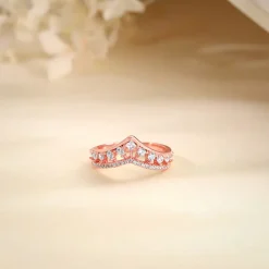 Rose Gold Shiny Vanki Ring