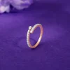 Rose Gold Shooting Star Lab Grown Diamond Ring
