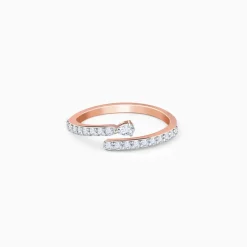 Rose Gold Shooting Star Lab Grown Diamond Ring