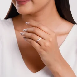 Rose Gold Shooting Star Lab Grown Diamond Ring