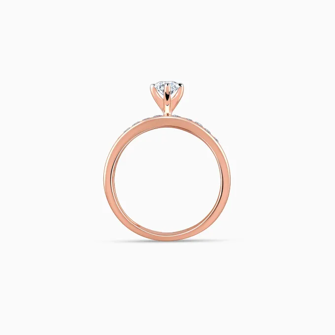 Rose Gold Smitten Solitaire Lab Grown Diamond Ring