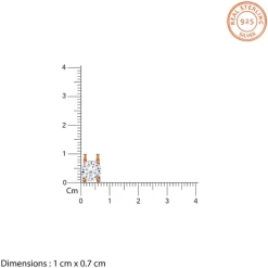 Rose Gold Solitaire Gleam Pendant With Link Chain