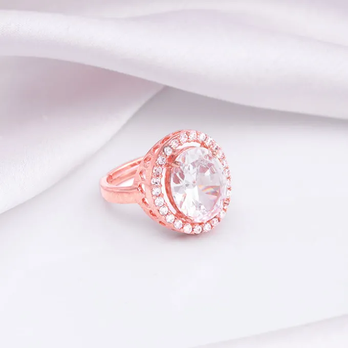 Rose Gold Solitaire Ring