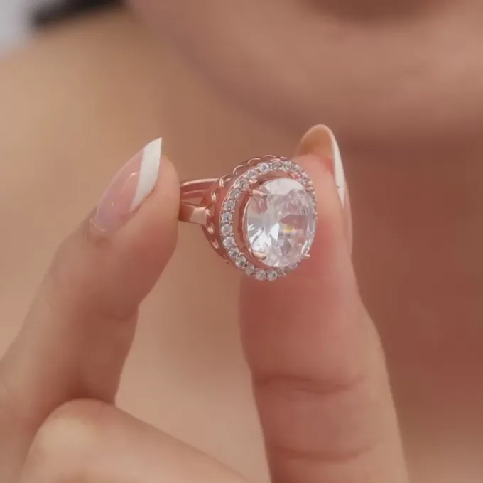 Rose Gold Solitaire Ring