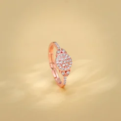 Rose Gold Sparkle-filled Ring